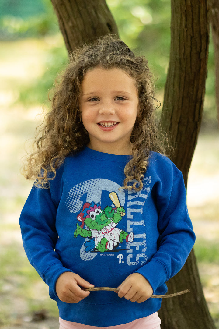 Philadelphia Phillies Phanatic Royal Crew Sweatshirt