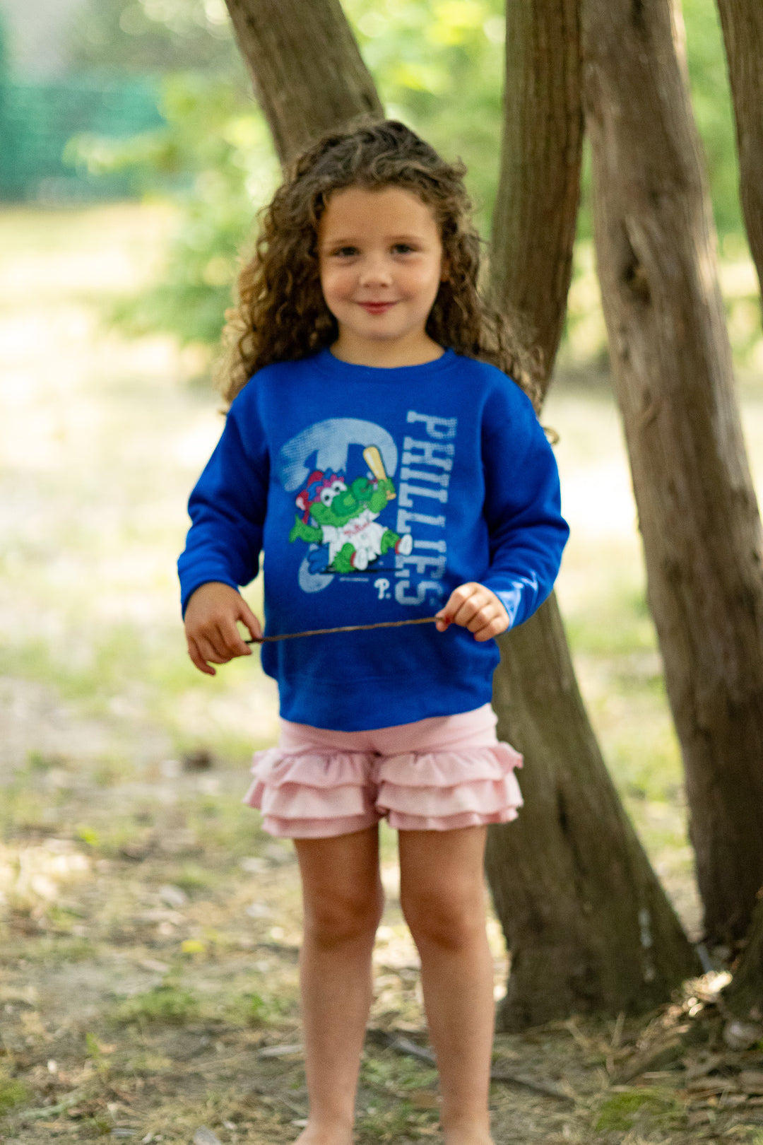 Philadelphia Phillies Phanatic Royal Crew Sweatshirt