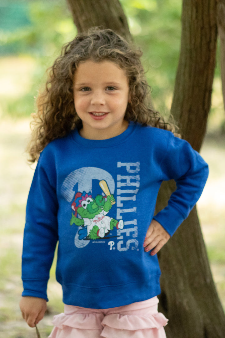 Philadelphia Phillies Phanatic Royal Crew Sweatshirt