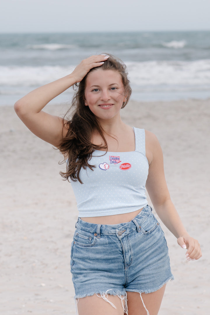 Philly Polka Dot One Size Multi Patch Tank