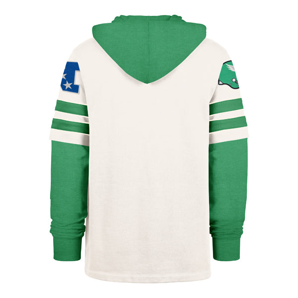 Philadelphia Eagles Cream Split Zone Cornerback Duo Lacer Hoodie