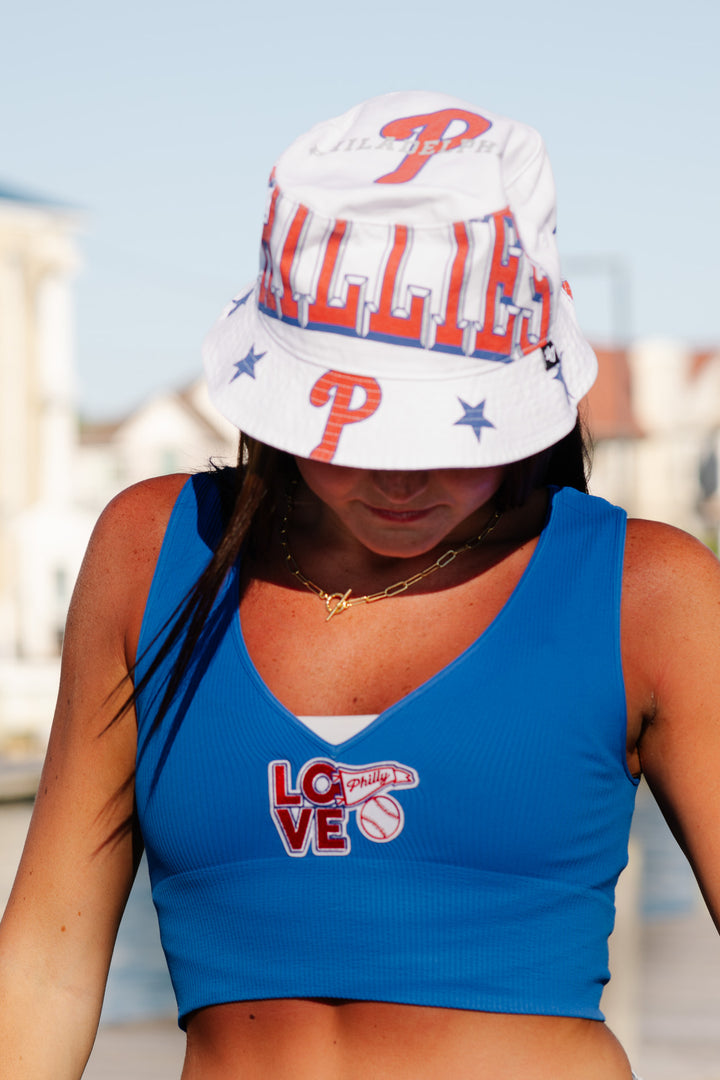Philly Royal Patch Ribbed Plunge One Size V Neck Tank