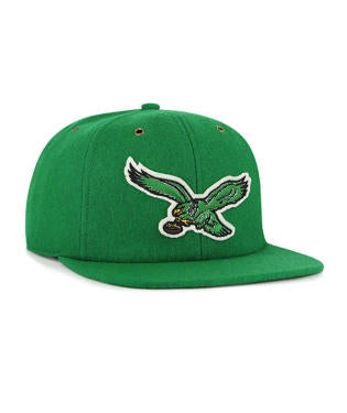 Philadelphia Eagles Historic Kelly Wool Appliqué Captain RL Wool Cap