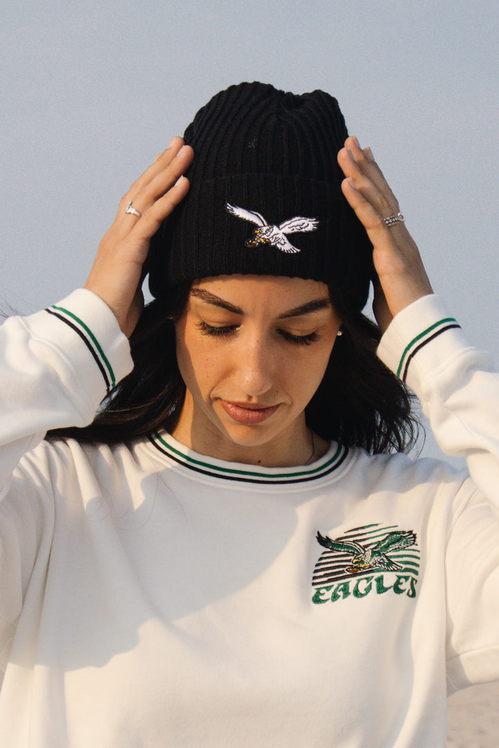Philadelphia Eagles Black Harbor Cuff Knit Beanie