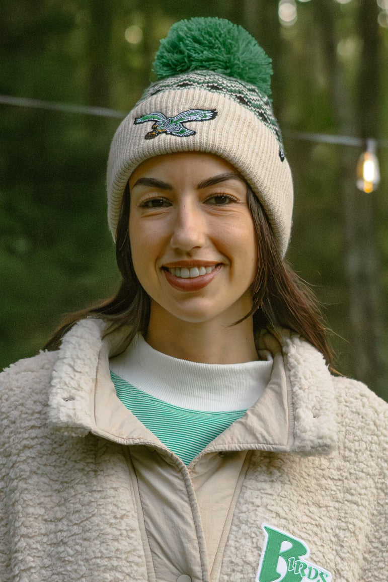 Philadelphia Eagles Elsa Cuff Knit w/ Pom