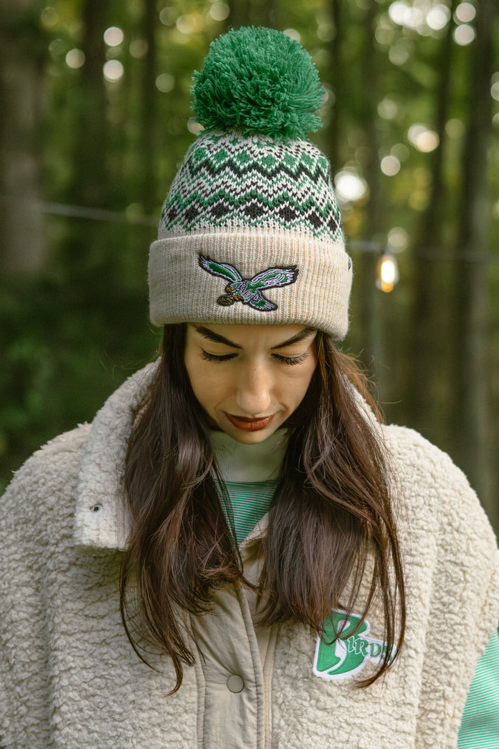 Philadelphia Eagles Elsa Cuff Knit w/ Pom