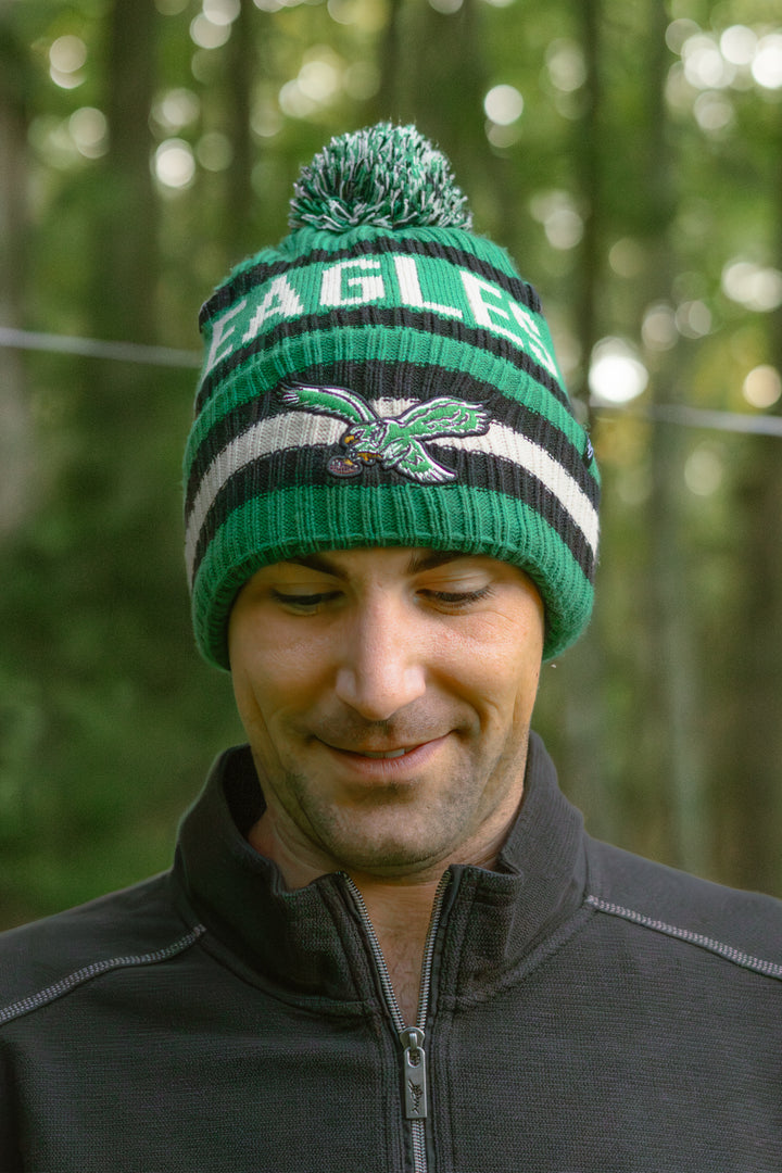 Philadelphia Eagles Historic Kelly Bering Cuff Knit w/ Pom