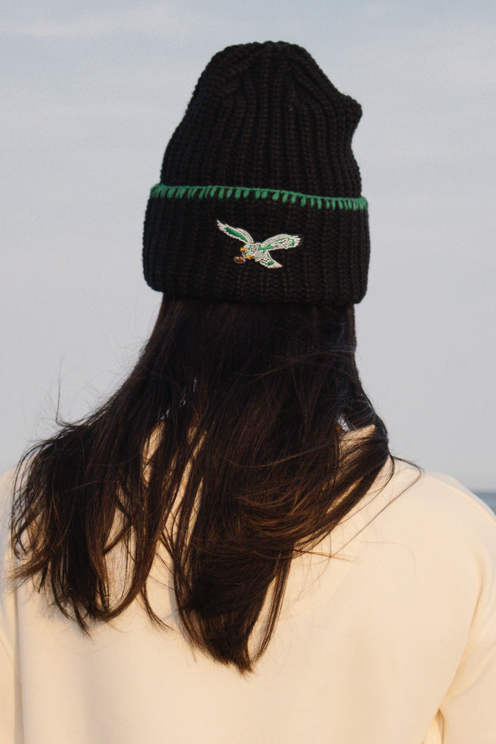 Philadelphia Eagles Historic Black Blanket Stitch