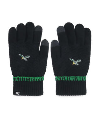 Philadelphia Eagles Historic Black Blanket Stitch Glove
