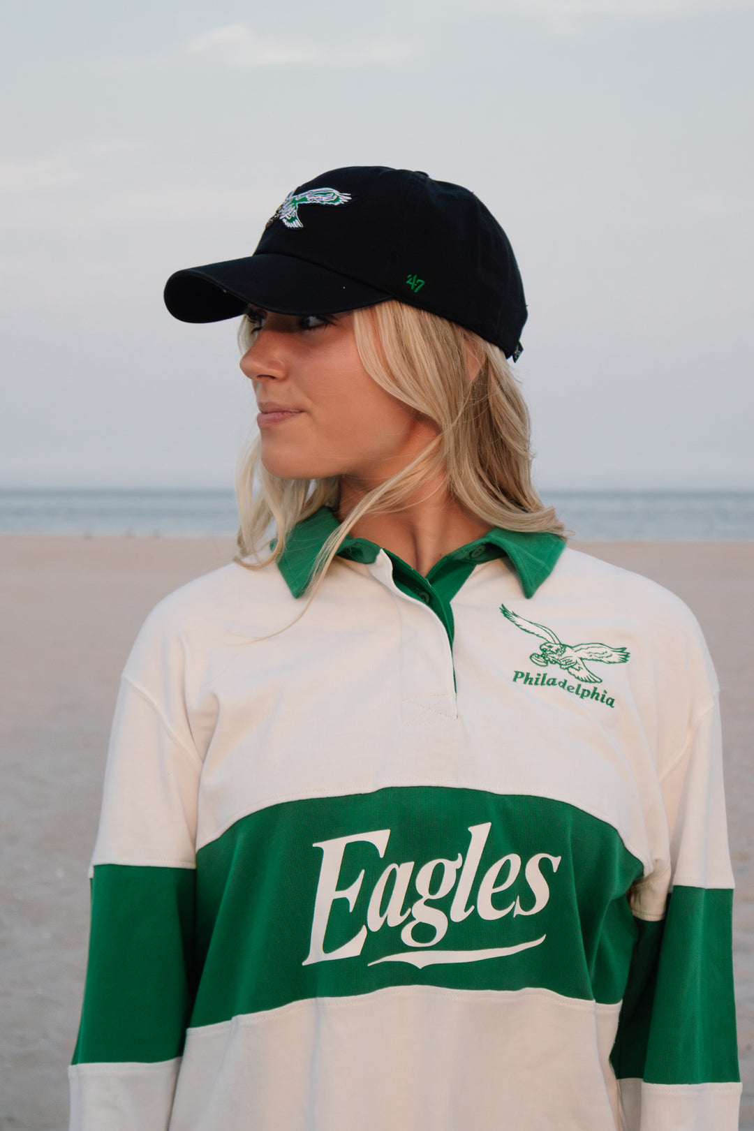Women Philadelphia Eagles Historic Black Clean Up