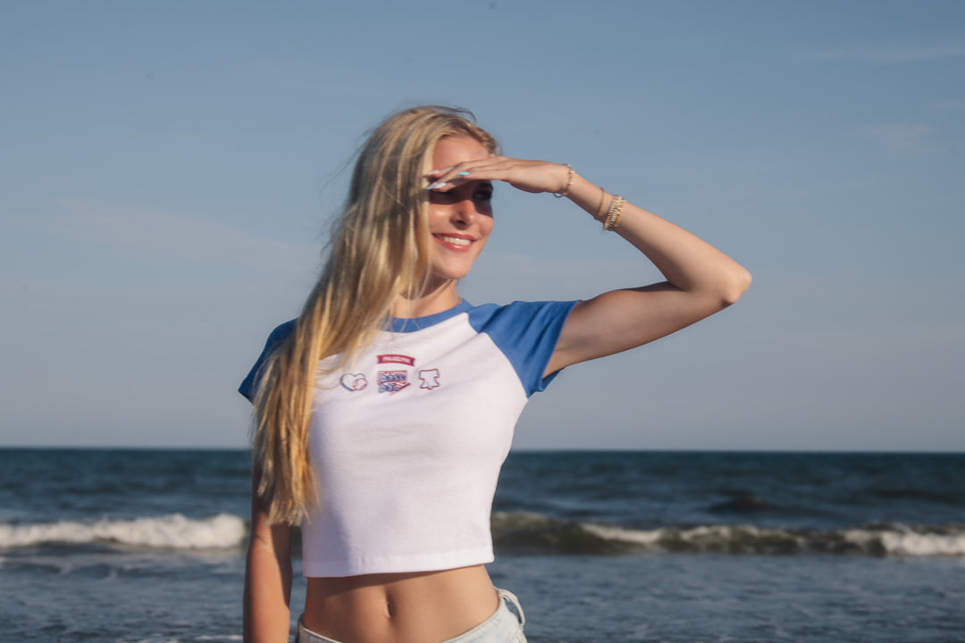Philly Royal Multi Patch Baby Tee
