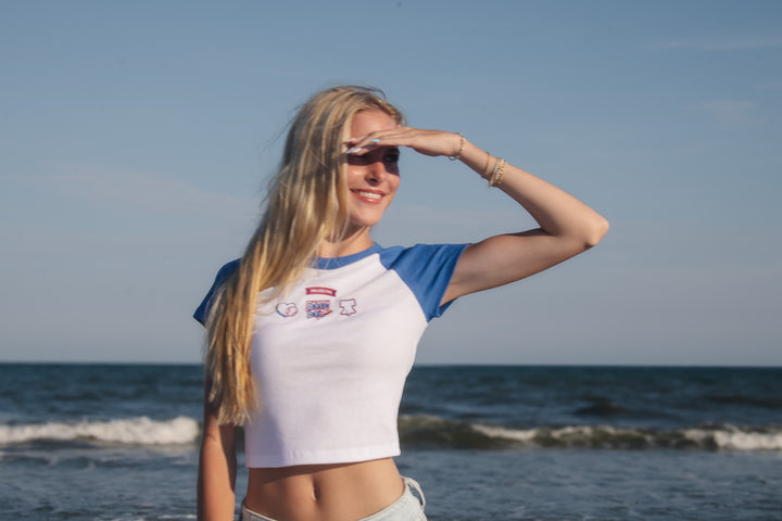 Philly Royal Multi Patch Baby Tee