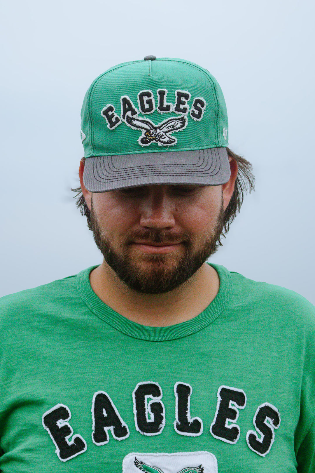 Philadelphia Eagles Historic Mixed Green Calderwood Hitch Adjustable Hat