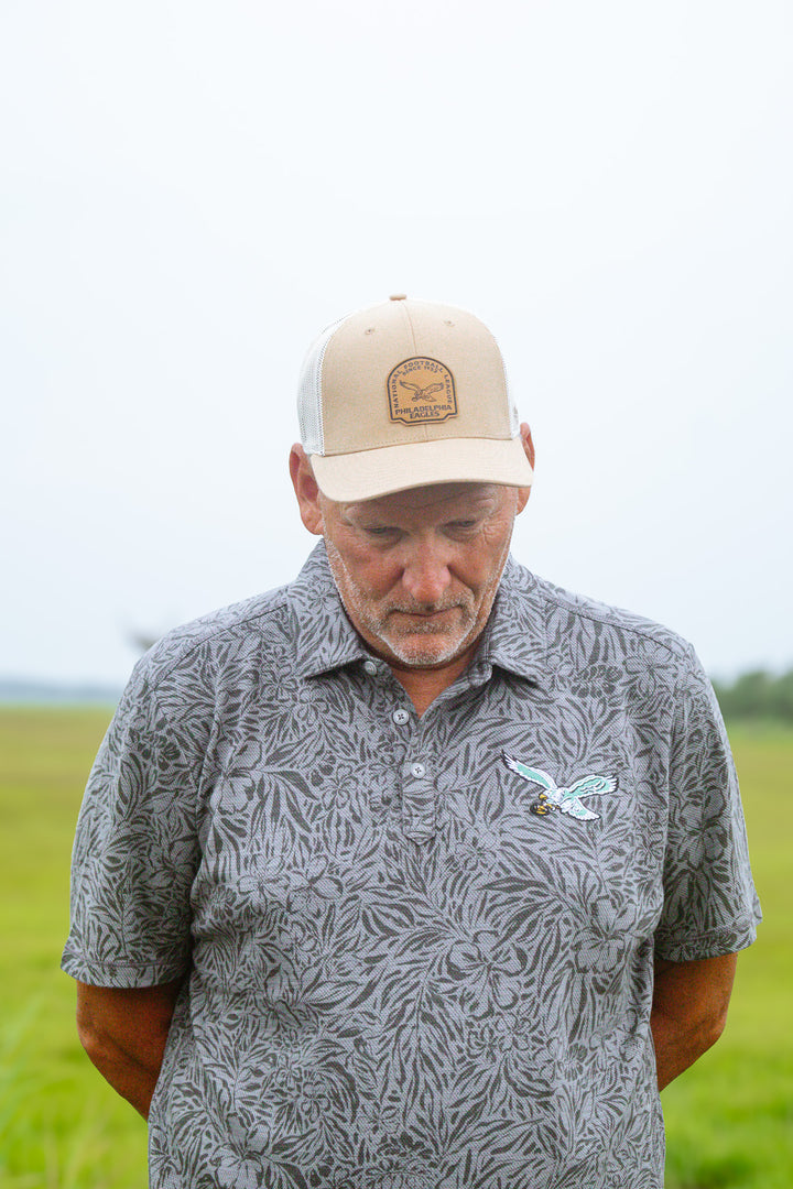 Philadelphia Eagles Historic Khaki Bonehide Strap Trucker  Adjustable Hat