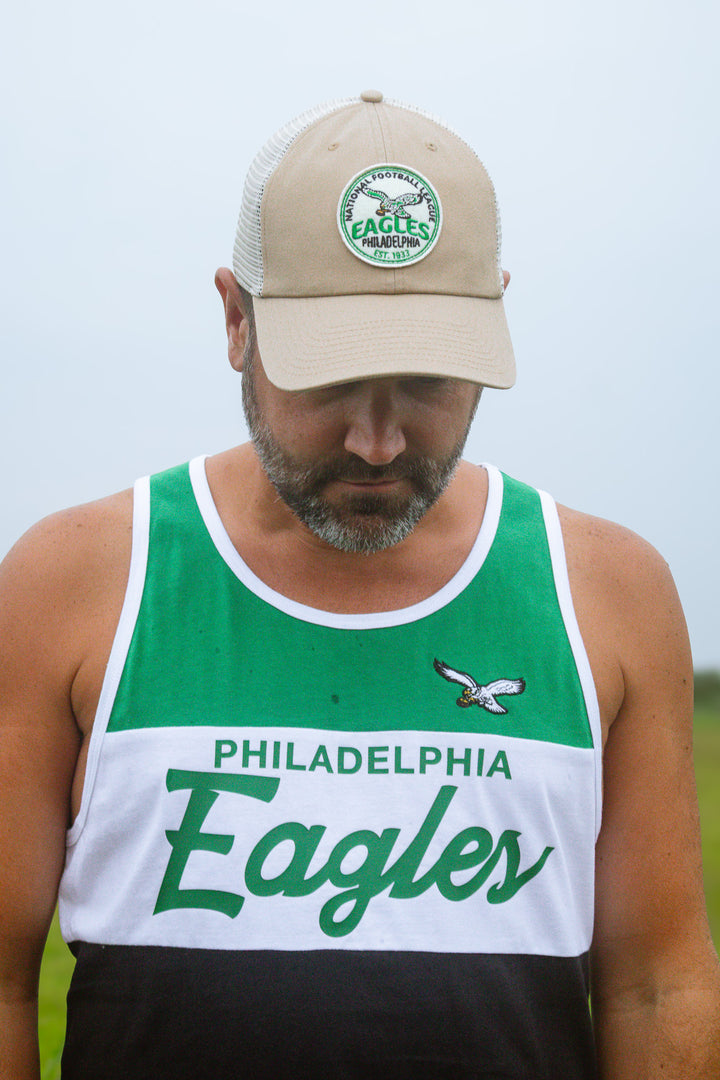 Philadelphia Eagles Historic Khaki Felton Clean Up Mesh Adjustable Hat
