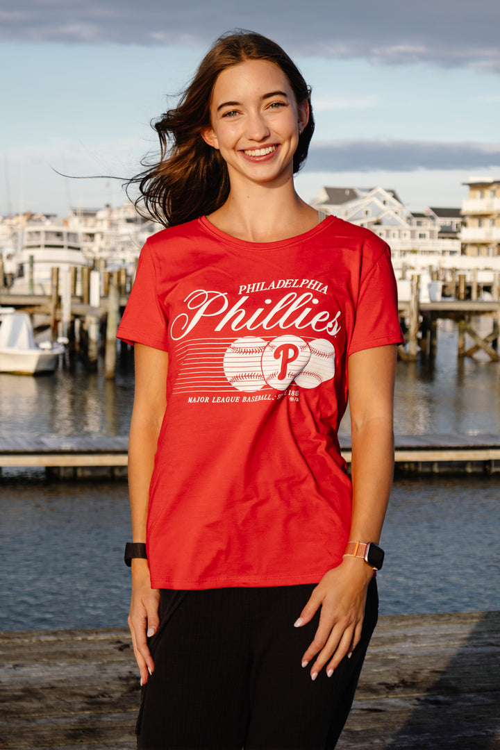 Philadelphia Phillies Speed Throw Frankie Red T-Shirt