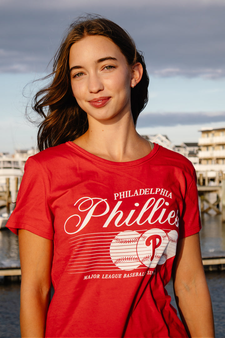 Philadelphia Phillies Speed Throw Frankie Red T-Shirt