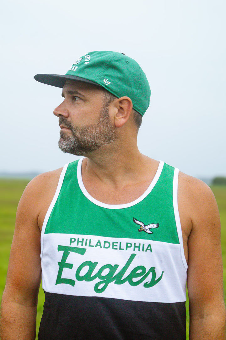 Men Philadelphia Eagles Historic Kelly Arch Felt Captain Adjustable Hat