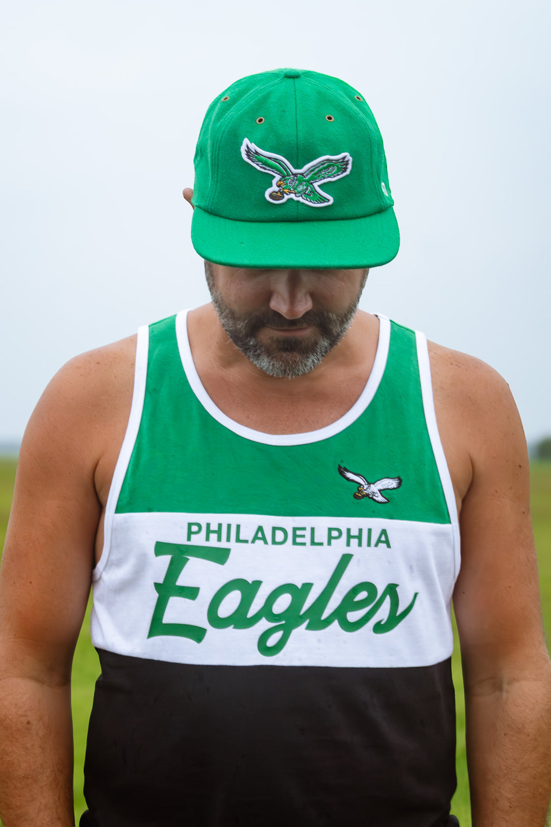 Philadelphia Eagles Historic Kelly Wool Appliqué Captain RL Wool Cap
