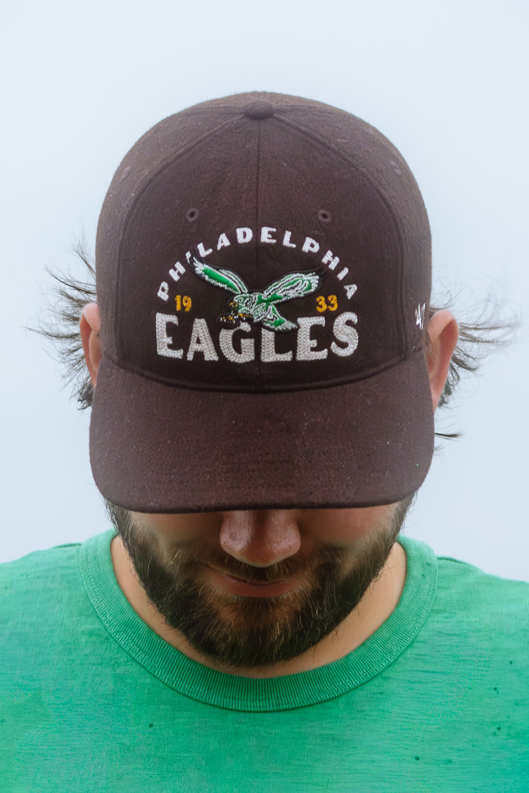 Philadelphia Eagles Historic Brown Arcitext Wool Franchise Hat