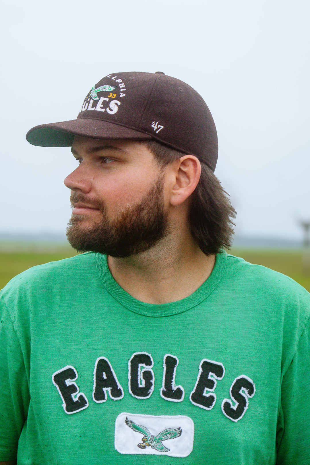 Philadelphia Eagles Historic Brown Arcitext Wool Franchise Hat