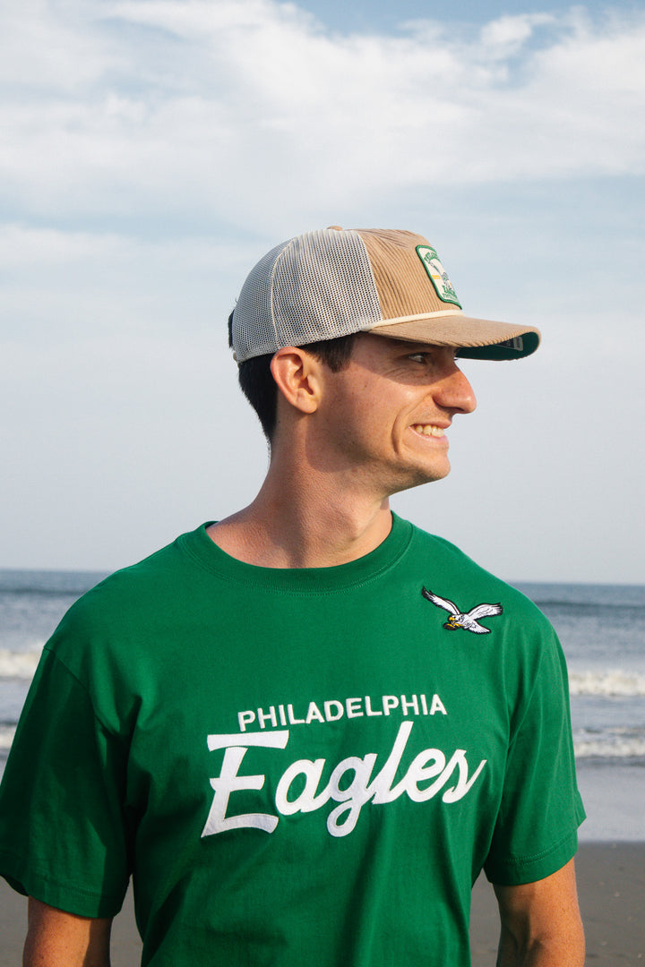 Philadelphia Eagles Historic Khaki  Cordlandia Hitch Adjustable Hat