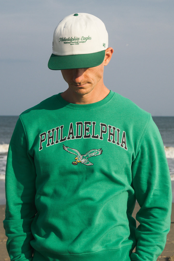 Philadelphia Eagles Historic Sandstone Script Stack Captain Hat