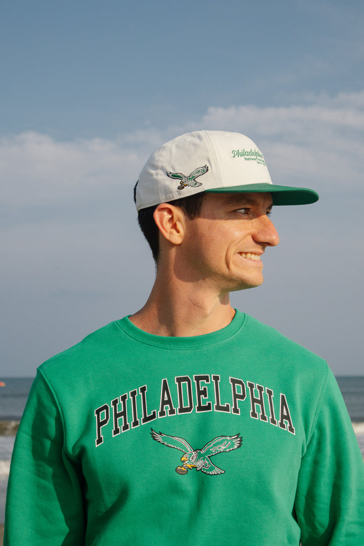 Philadelphia Eagles Historic Sandstone Script Stack Captain Hat