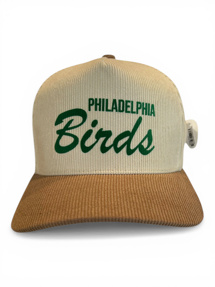 Philly Tan Corduroy Birds Hat