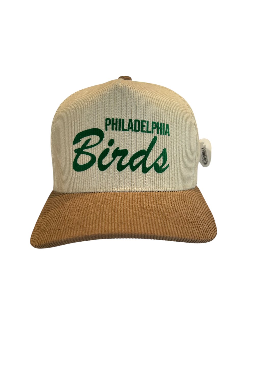 Women Philly Tan Corduroy Birds Hat
