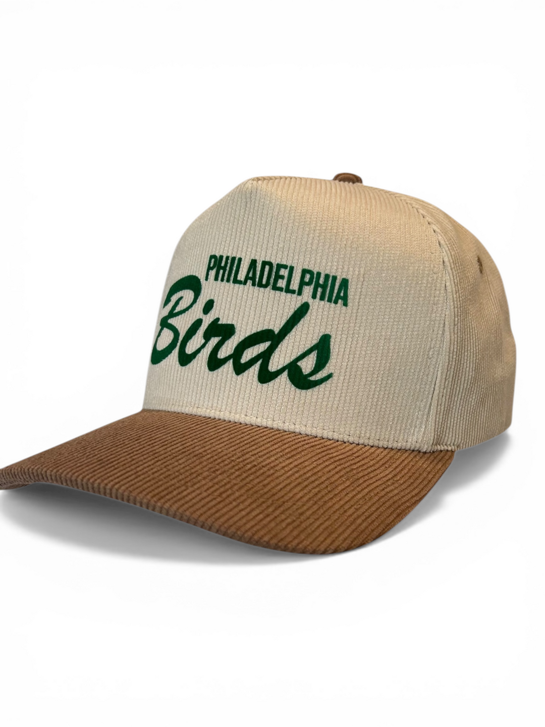 Philly Tan Corduroy Birds Hat