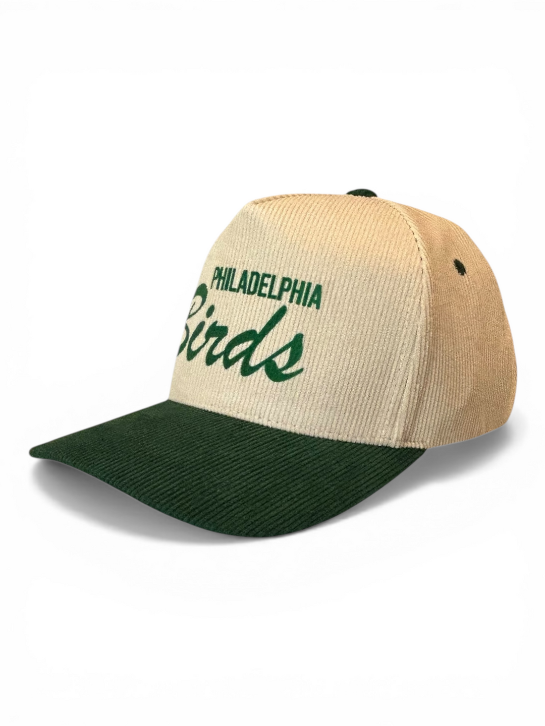 Philly Green Corduroy Birds Hat