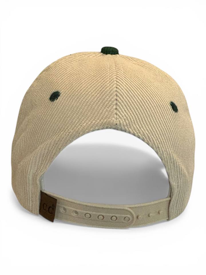 Philly Green Corduroy Birds Hat