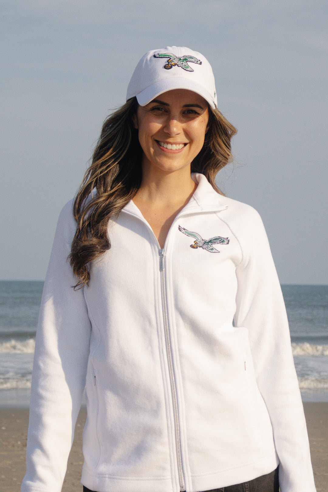 Philadelphia Eagles Miata White Clean Up Adjustable Hat