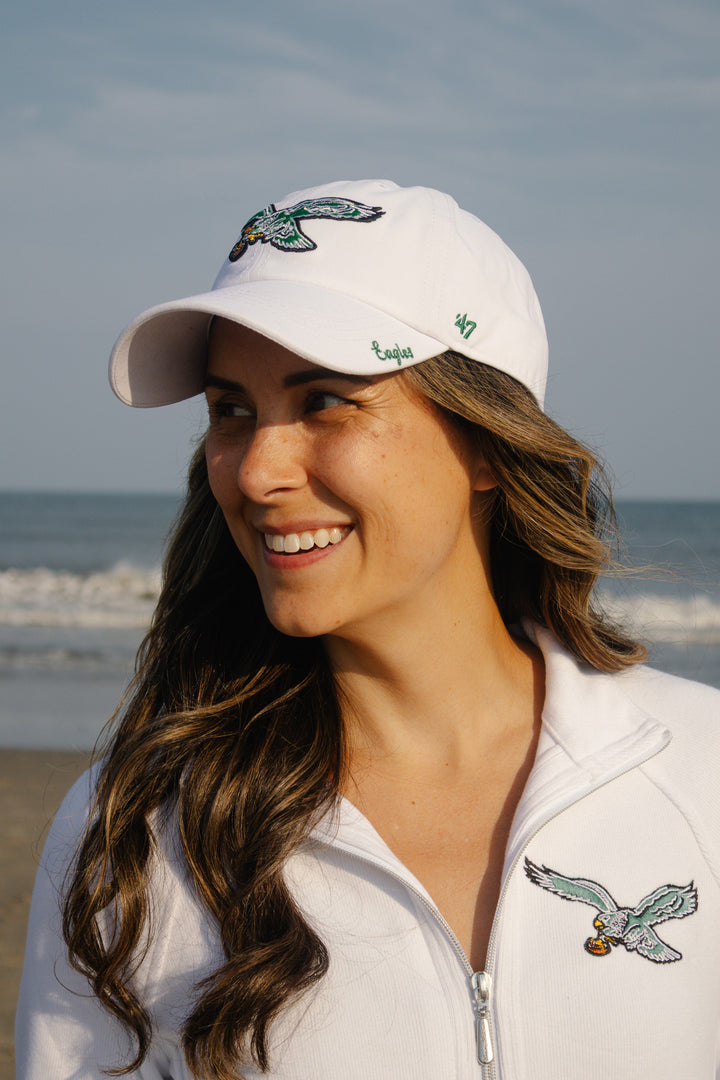 Philadelphia Eagles Miata White Clean Up Adjustable Hat
