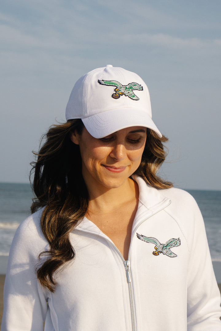 Philadelphia Eagles Miata White Clean Up Adjustable Hat