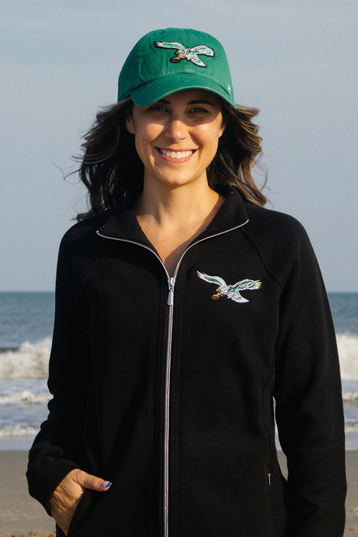 Women Philadelphia Eagles Kelly Green Clean Up Adjustable Hat