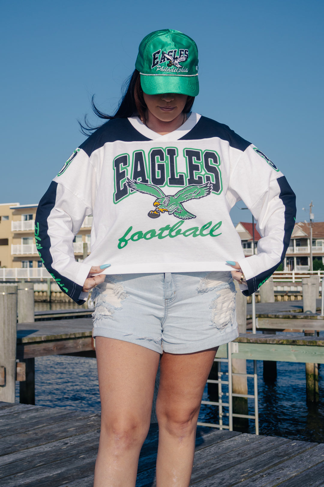 Philadelphia Eagles Historic Metallic Satin Hat