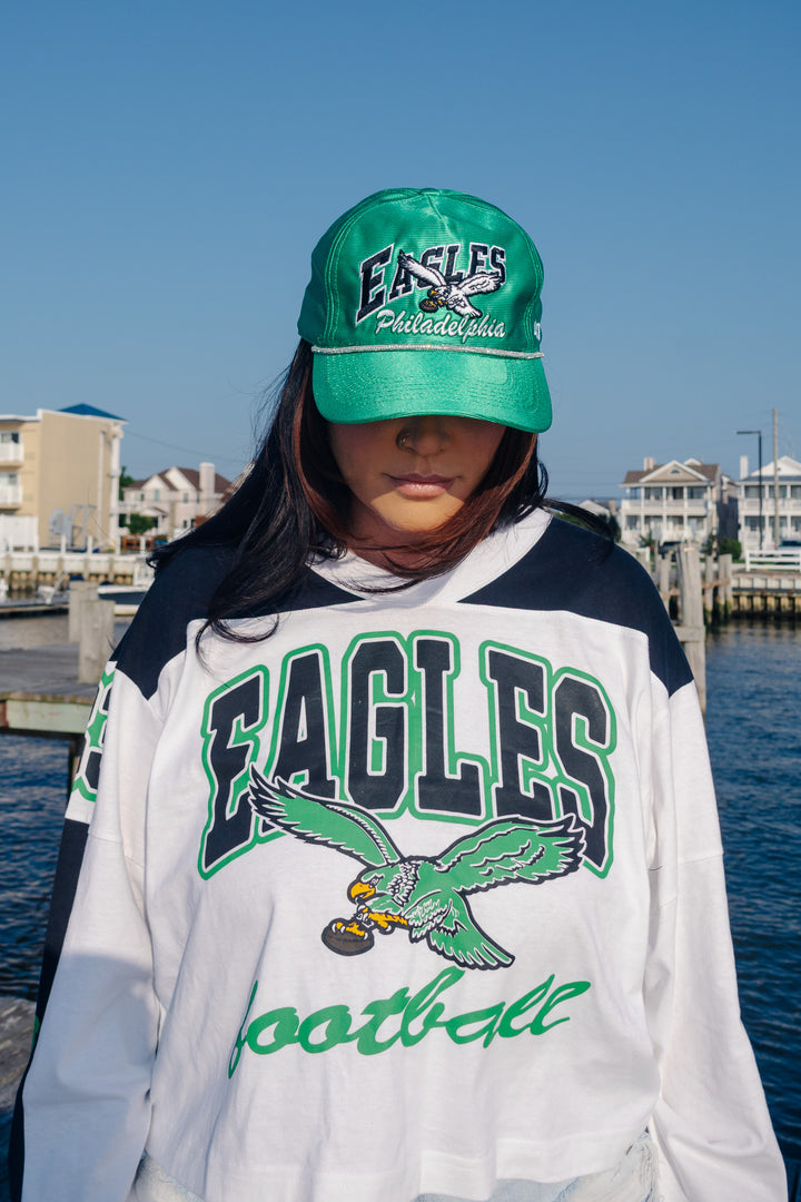 Philadelphia Eagles Historic Metallic Satin Hat