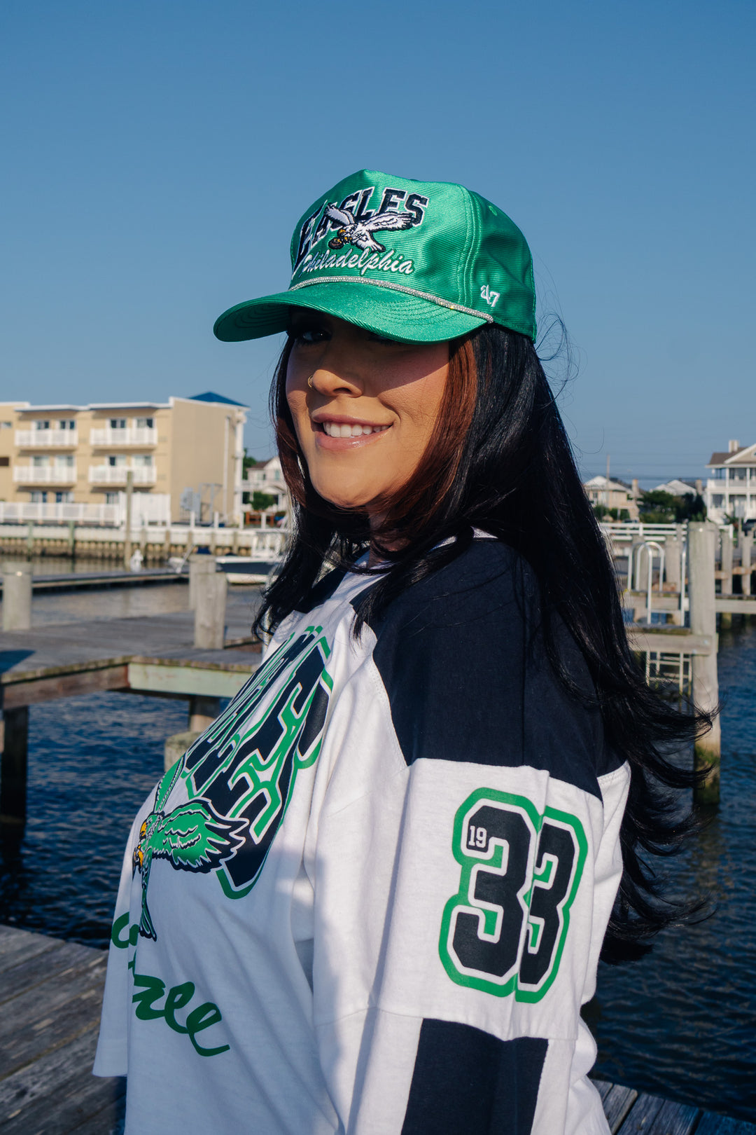 Philadelphia Eagles Historic Metallic Satin Hat