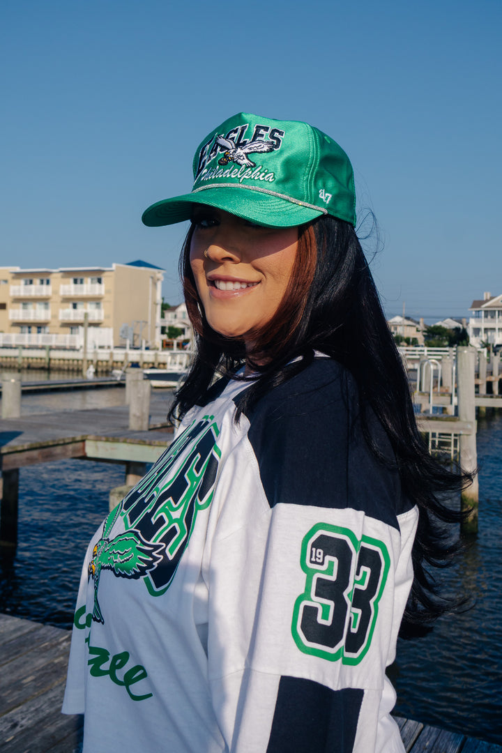Philadelphia Eagles Historic Metallic Satin Hat