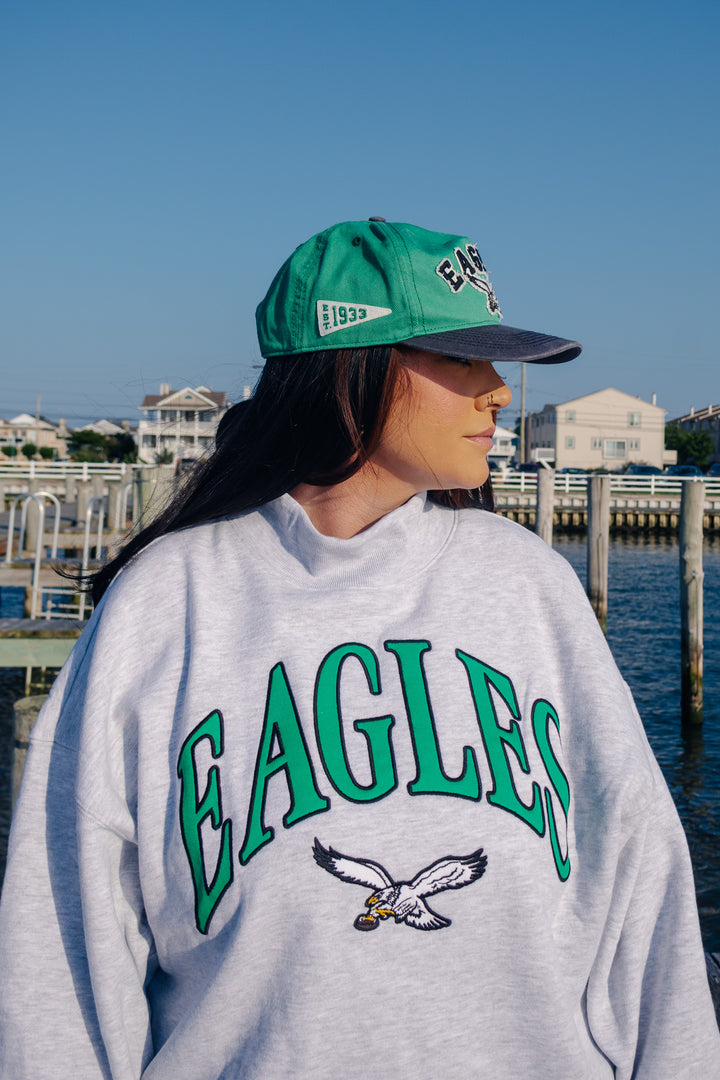 Philadelphia Eagles Historic Mixed Green Calderwood Hitch  Adjustable Hat