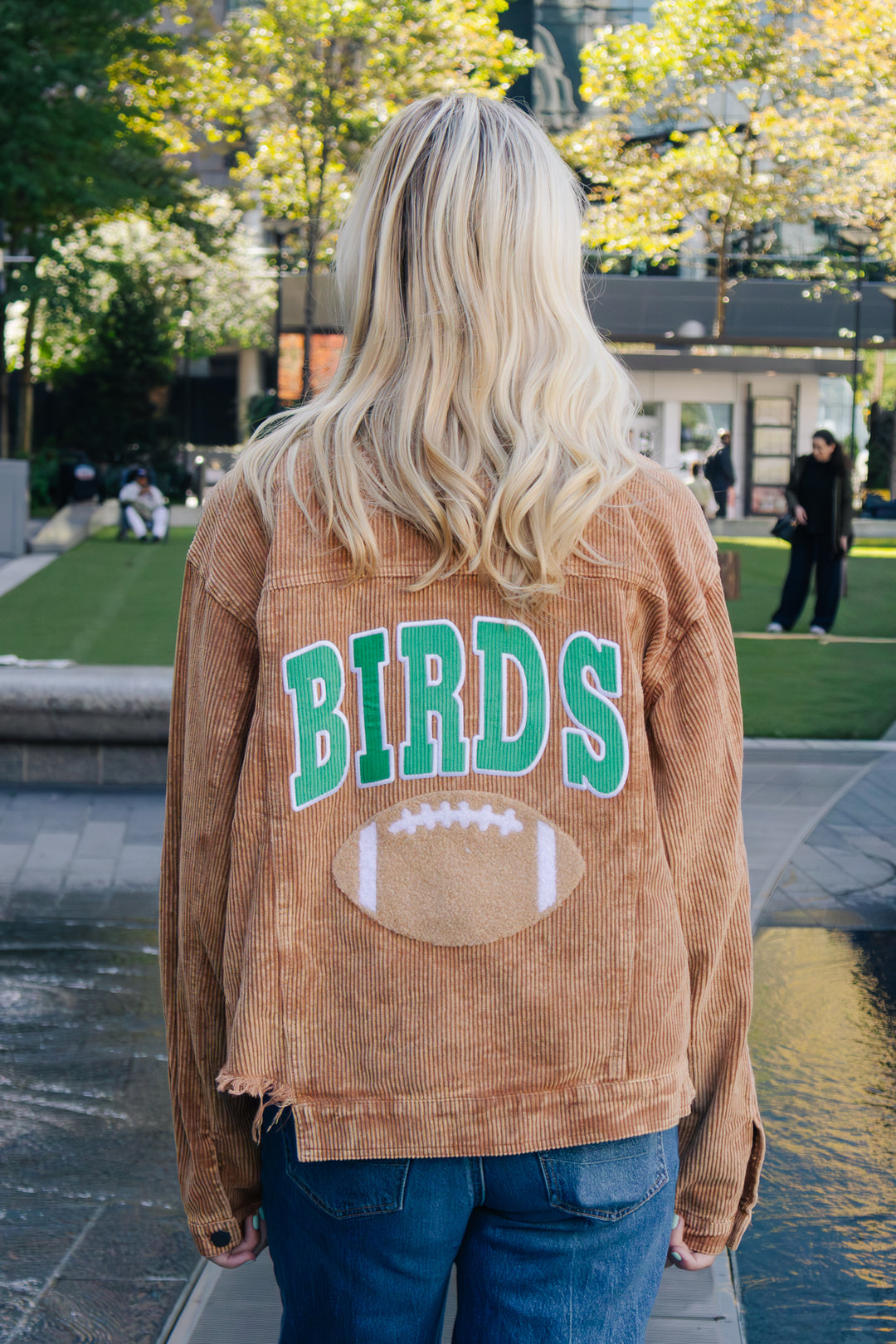 Philly Football Birds Brown Corduroy Jacket