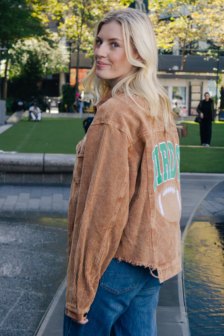Philly Football Birds Brown Corduroy Jacket