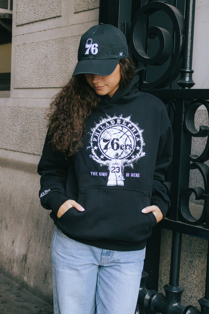 Philadelphia 76ers LeBron James Mitchell &amp; Ness Black Witness Hoodie