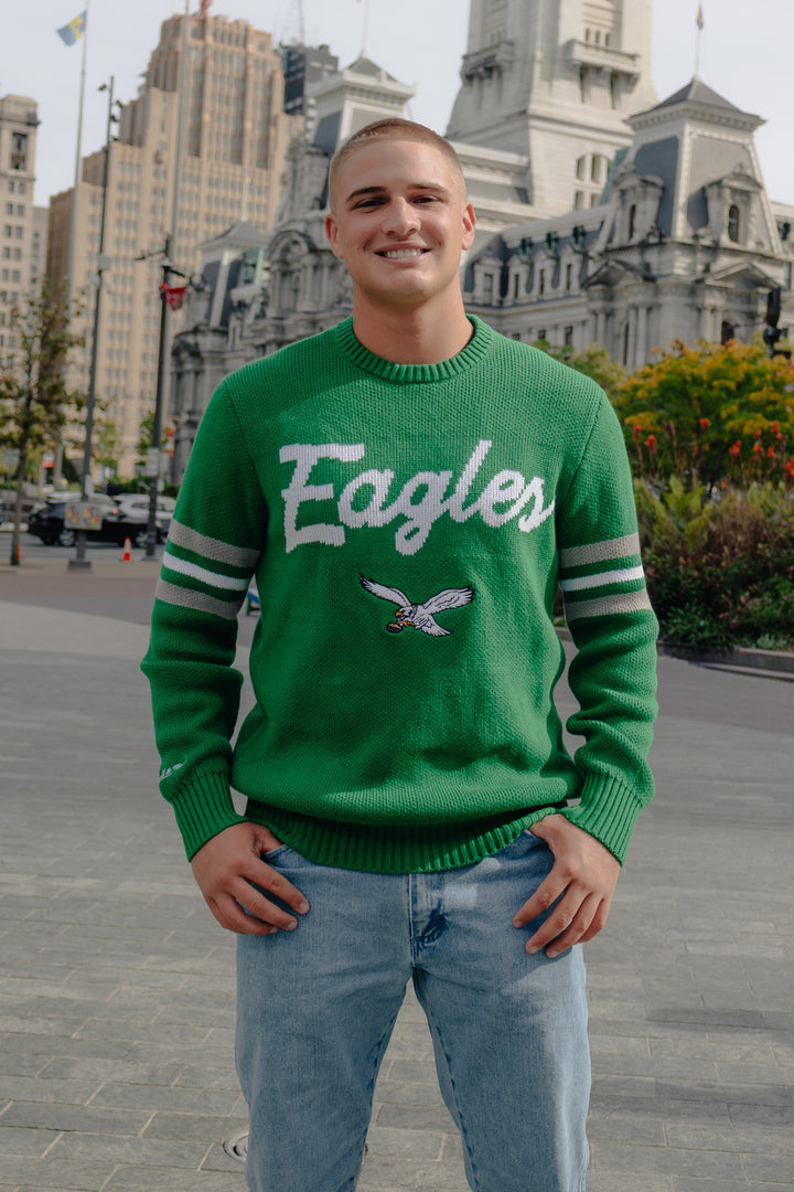 Philadelphia Eagles Kelly Green Head Coach Sweater