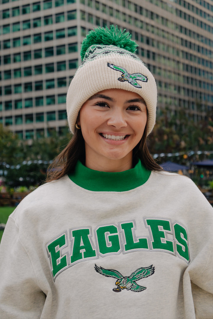 Philadelphia Eagles Elsa Cuff Knit w/ Pom