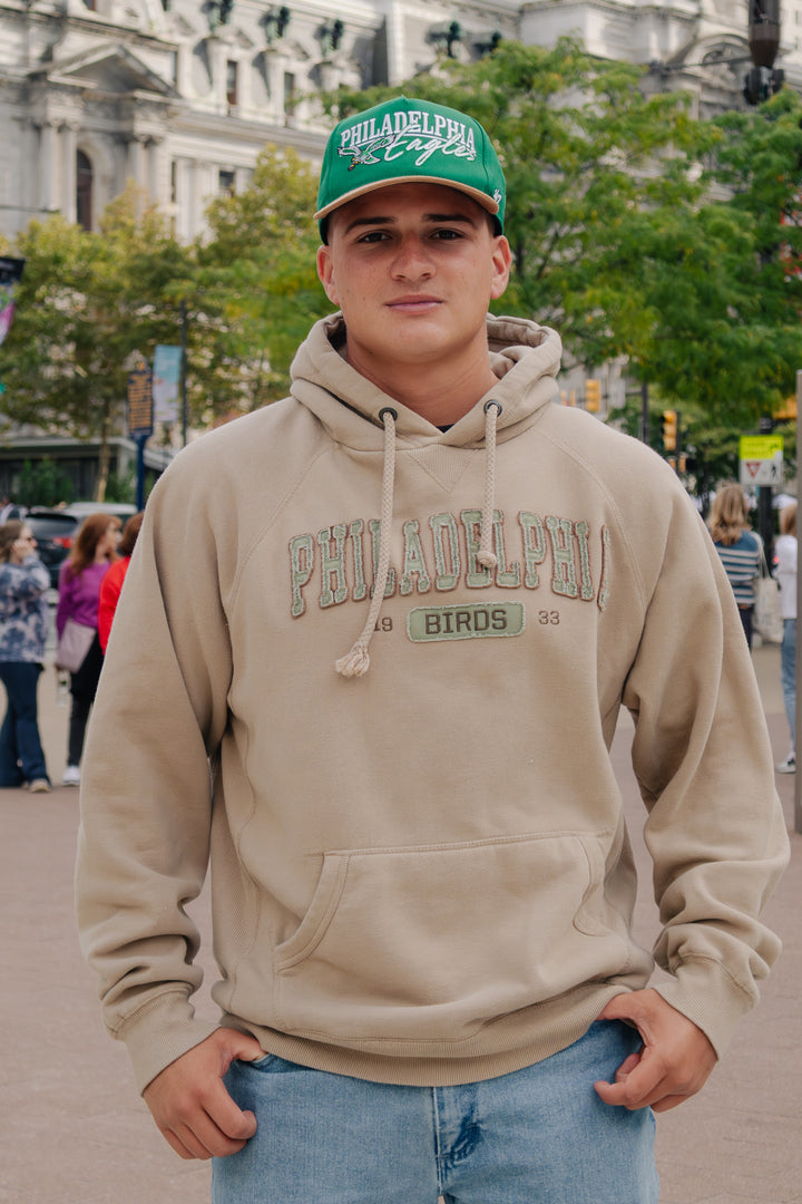 Philly Birds Distressed Patch Hoodie