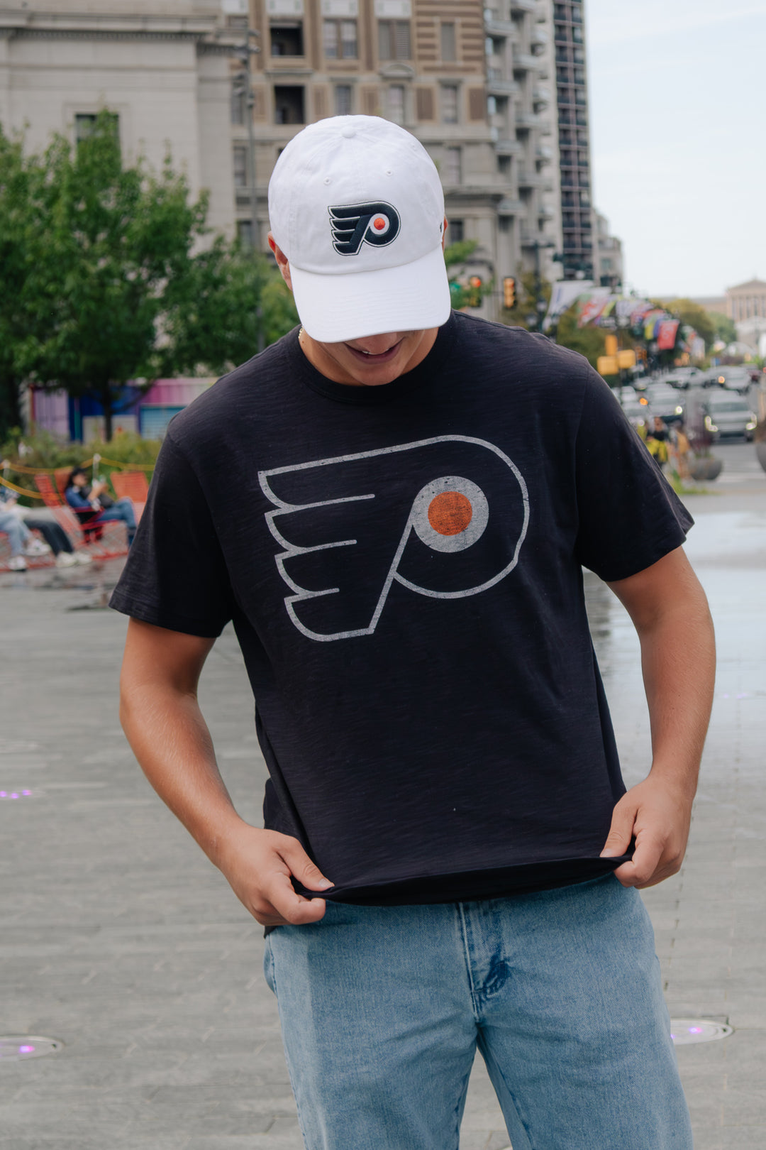 Philadelphia Flyers Jet Black Scrum Tee