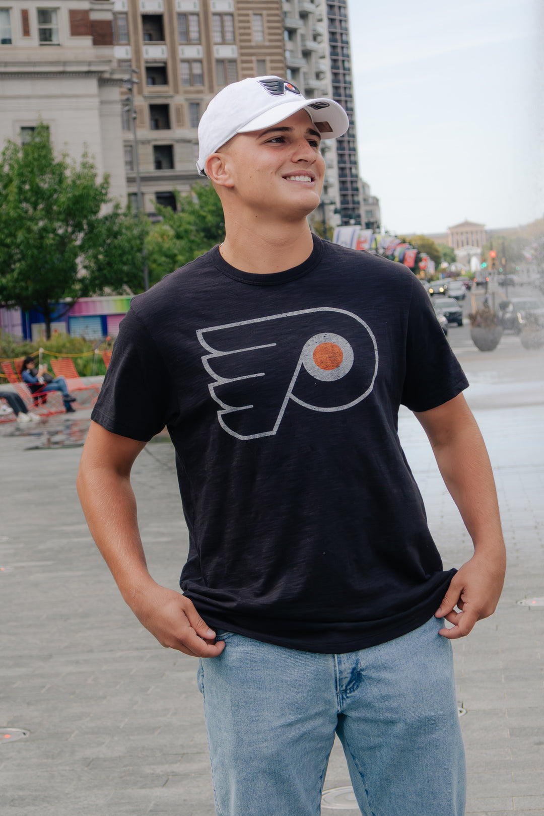 Philadelphia Flyers Jet Black Scrum Tee